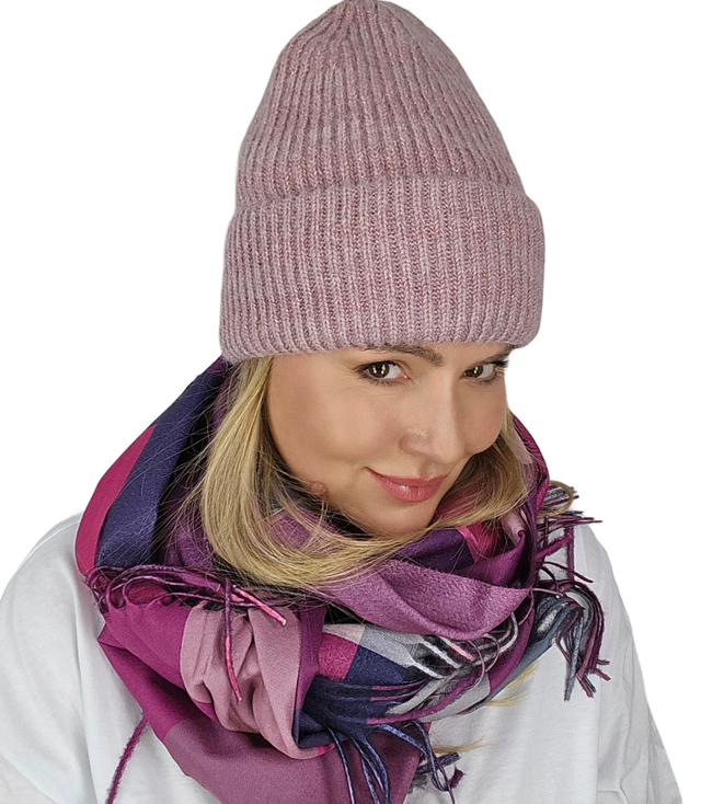 Warm women's BEANIE winter beanie autumn one-color hat