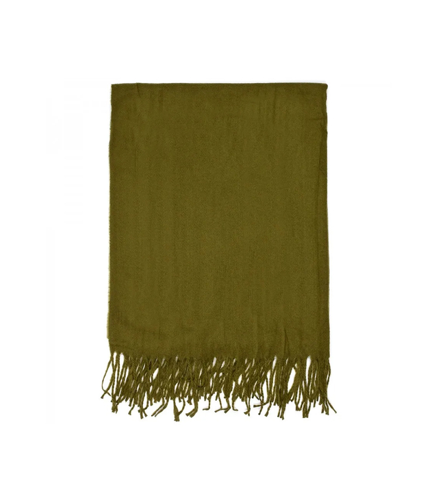 Soft large shawl with tassels uniform classic