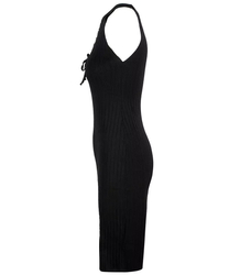 Fitted elastic midi fashionable dress