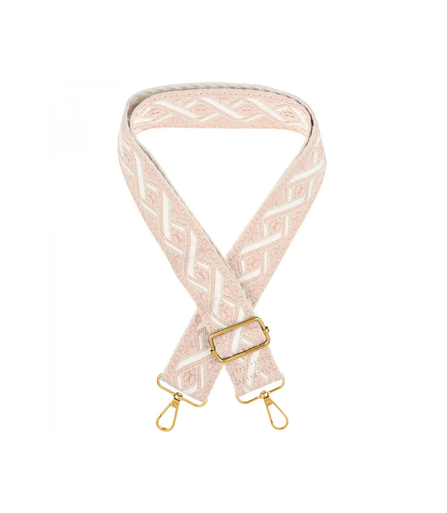 Fashionable braided wide purse strap adjustable