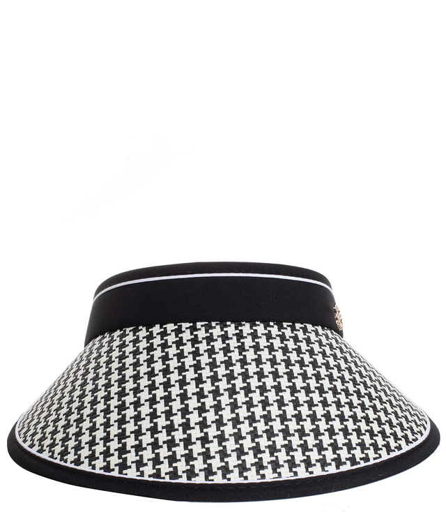 Large sporty woven sun visor