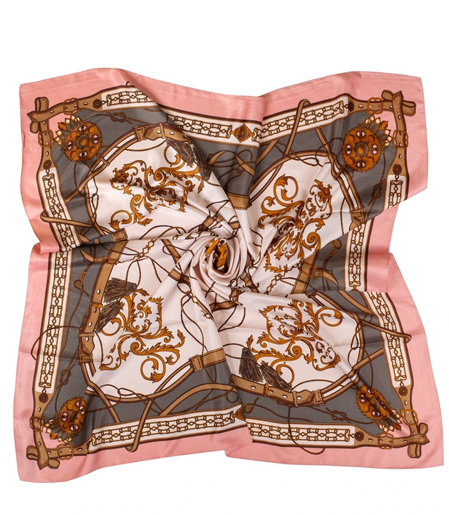 Sling delicate elegant scarf decorated with a beautiful pattern