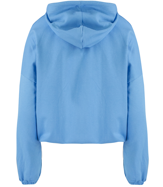 Women's thin, one-color basic sweatshirt with hood JULIA