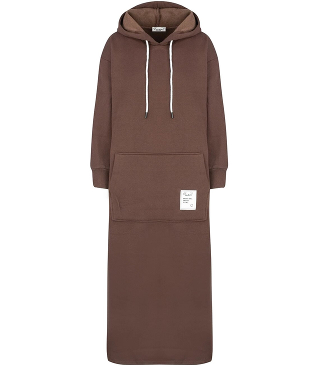 Long sweatshirt, warm tracksuit dress AGATA