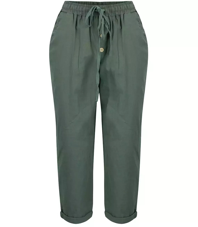 Summer linen pants 3/4 chino shorts