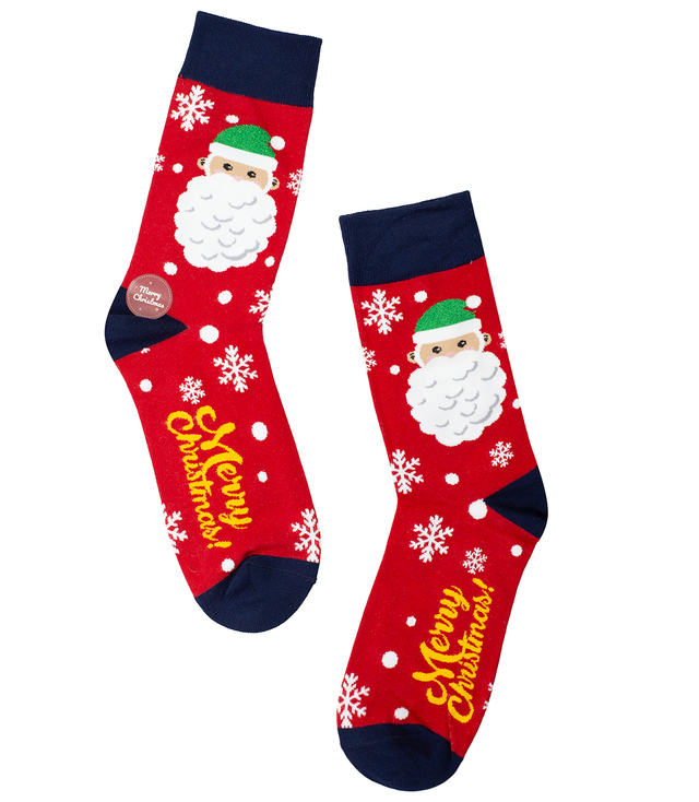 Men's Christmas socks - winter, warm, Christmas patterns