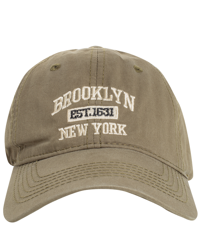 Unisex baseball cap with BROOKLYN embroidery