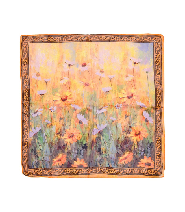 Elegant women's scarf with an insane 70x70 pattern