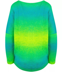 Warm women's oversize sweater beautiful OMBRE