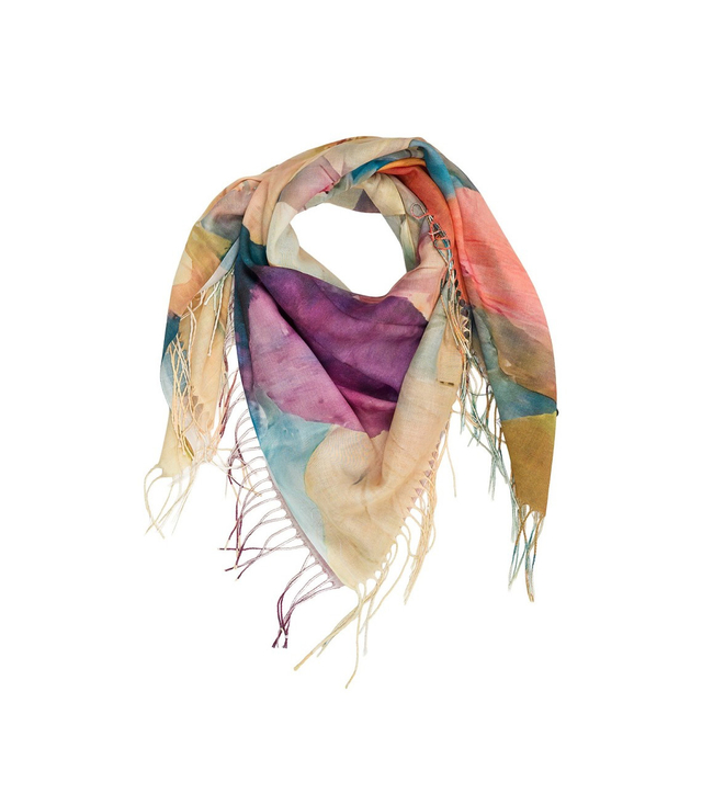 Kwiatowa chusta damska lekka – elegancka apaszka 100x100