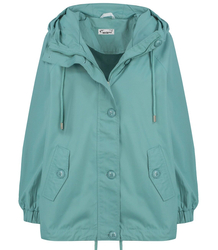 Short transitional oversize rain jacket ELENA