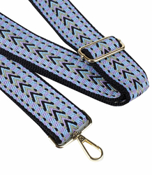 Fashionable braided wide purse strap adjustable