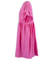 MARIA oversize muslin midi dress with ruffles