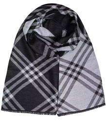 Men's scarf with tassels in patterns