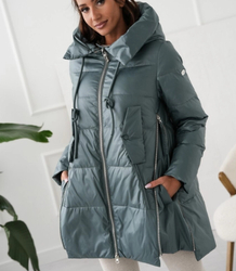 Women's Warm Warmed Elegant Jacket with Hood For Winter MAJA