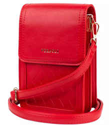 Small sachet bag with flap and quilted front