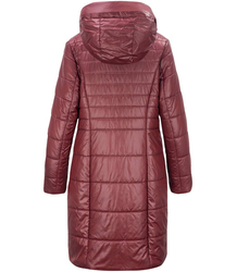 Long elegant quilted insulated coat for women AMELIA