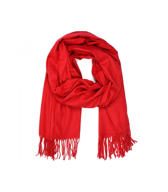 Soft large shawl with tassels uniform classic