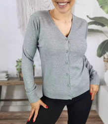 Classic short smooth sweater ELEONOR