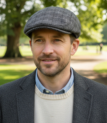 Stylowy elegancki kaszkiet męski uniwersalny