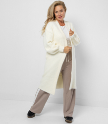 Kardigan z miękkiej dzianiny z włoskami puchaty ALBA