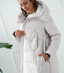 Women's Warm Warmed Elegant Jacket with Hood For Winter MAJA