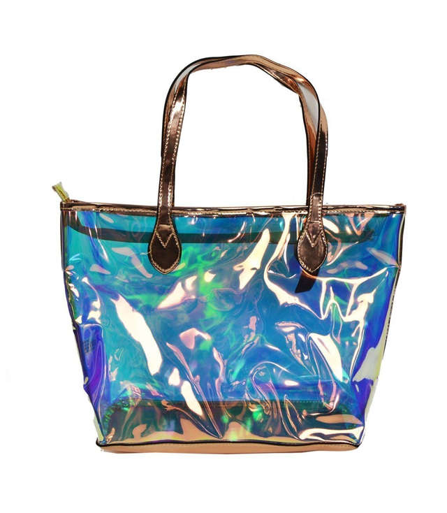Large hologram shopper bag stylish urban