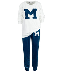 Women's velor tracksuit set Warm M MIA print