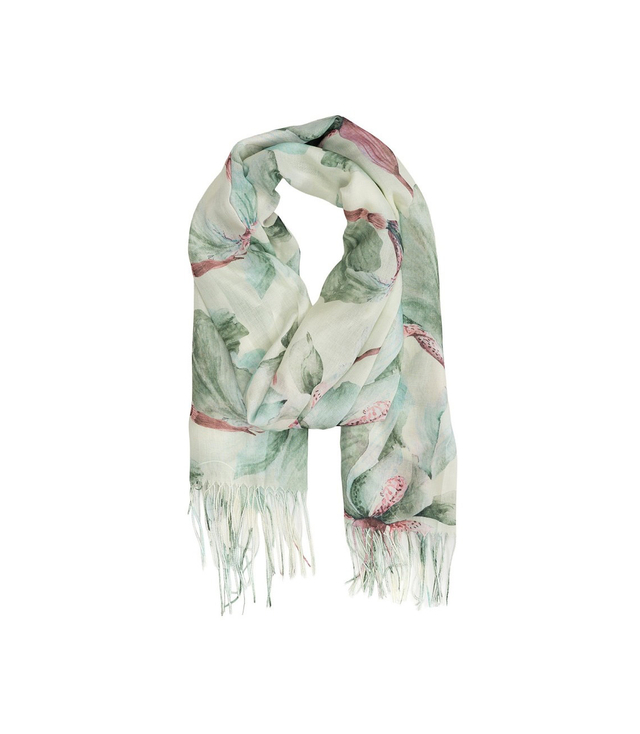 Women's floral pattern scarf 180x70