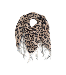 Damska chusta z panterkowym modnym wzorem 100x100