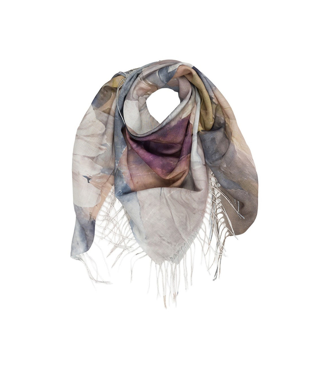 Kwiatowa chusta damska lekka – elegancka apaszka 100x100