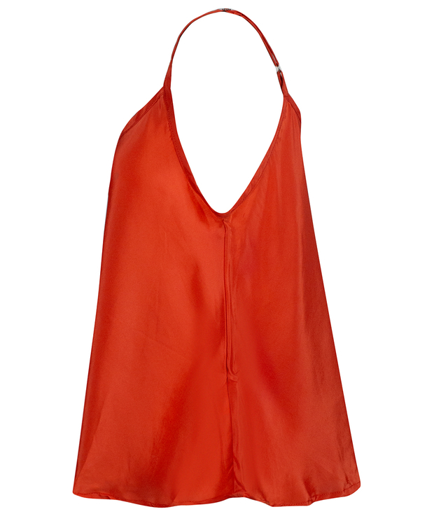 Silk trapeze top with adjustable straps CINDY