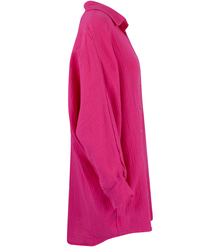 TRINA long, loose muslin shirt