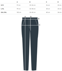 Women's fabric pants tapered leg ELENA