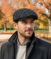 Stylowy elegancki kaszkiet męski uniwersalny