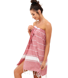 Stylish velcro sauna pareo with tassels