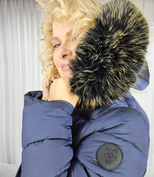 Long quilted winter warm coat with hood ARCTICA jacket