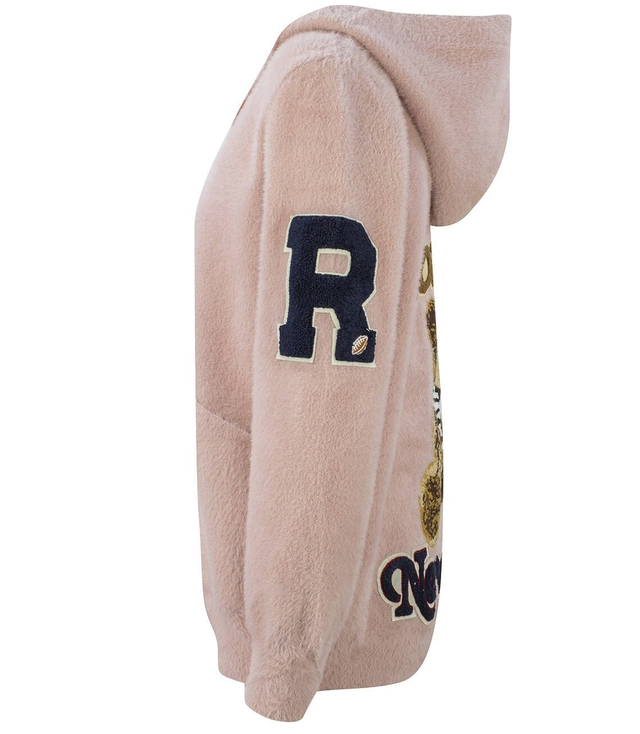 Bomber jacket sweatshirt alpaca wool teddy bear