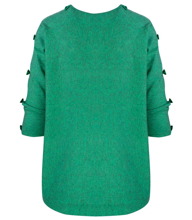 Women's sweater with bows and crystals MATYLDA