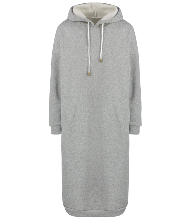 Warm Women's Sweatshirt Oversize Cotton Dress INEZ