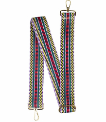 Fashionable braided wide purse strap adjustable