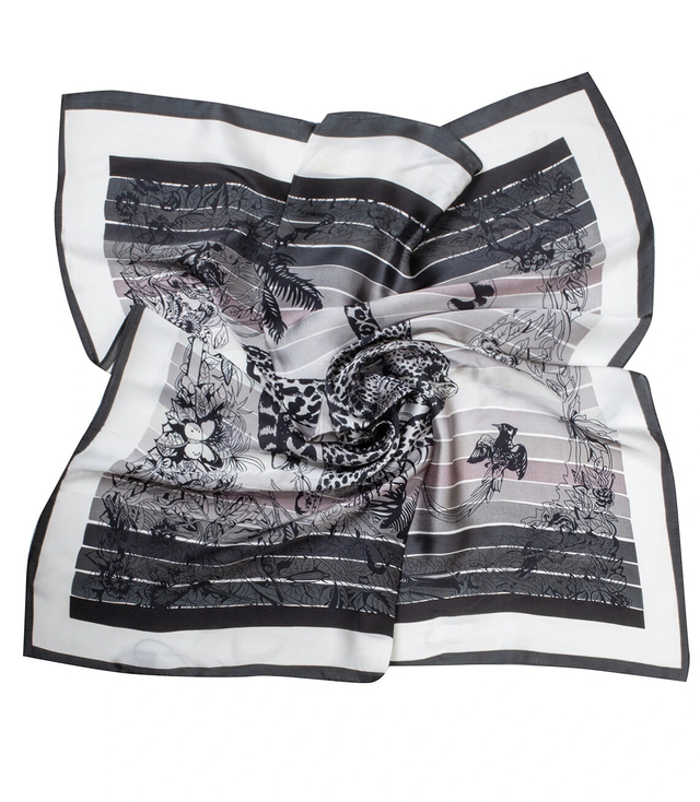 Veil delicate elegant scarf decorated with a beautiful pattern