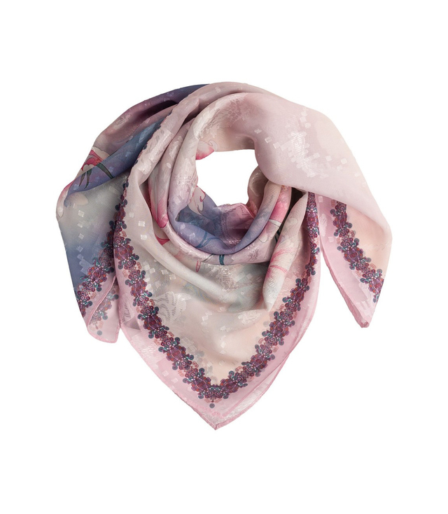 Elegant women's scarf with an insane 70x70 pattern