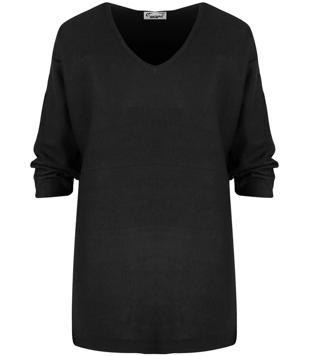 Classic, warm women's V-neck sweater ROSALIA