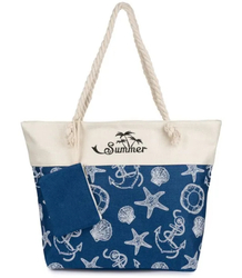 Mega large cotton summer beach bag, spacious, light