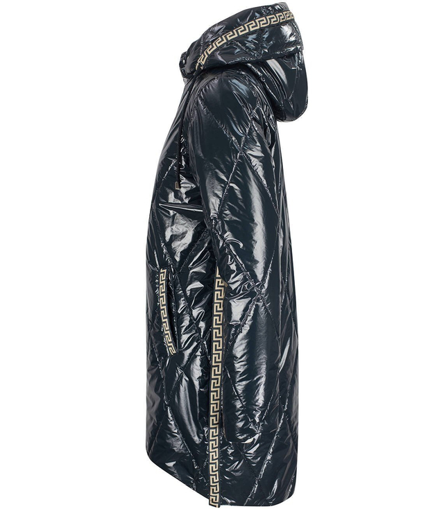 Long winter quilted shiny JACKET