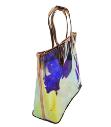 Large hologram shopper bag stylish urban