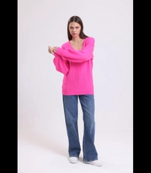 Warm, fashionable, loose women's sweater MATYLDA