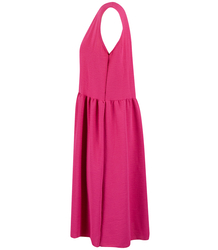 A simple midi dress with a cut-off waist and flared bottom NATASHA