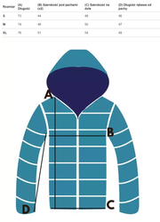 Women&#39;s fitted winter jacket with a hood